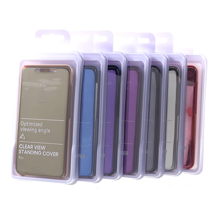 View Window Plated Mirror Surface Leather Stand Case for Xiaomi Mi 8 Lite / Mi 8 Youth (Mi 8X) - Rose Gold-7