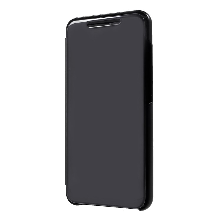 Вид Из Окошка С Зеркальной Поверхностью Кожаная Подставка Для Чехла Для Xiaomi Mi 8 Lite / Ми 8 Молодежи (ми 8X) - Черный-3
