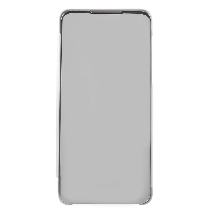 View Window Plated Mirror Surface Leather Stand Shell for Xiaomi Mi Mix 3 / Mix 3 5G - Silver-1