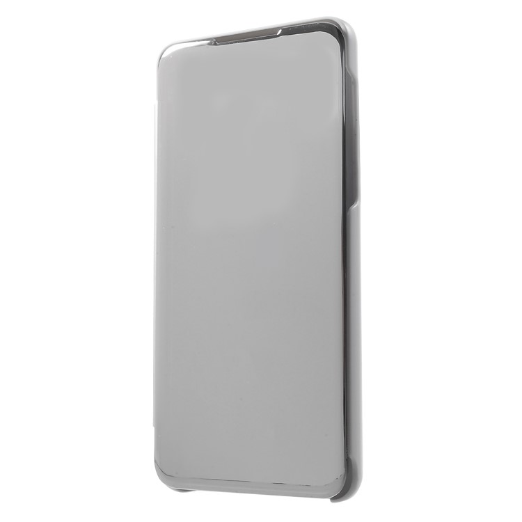 View Window Plated Mirror Surface Leather Stand Shell for Xiaomi Mi Mix 3 / Mix 3 5G - Silver-3