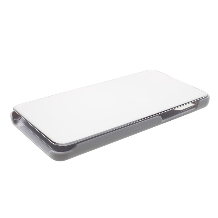 View Window Plated Mirror Surface Leather Stand Shell for Xiaomi Mi Mix 3 / Mix 3 5G - Silver-4