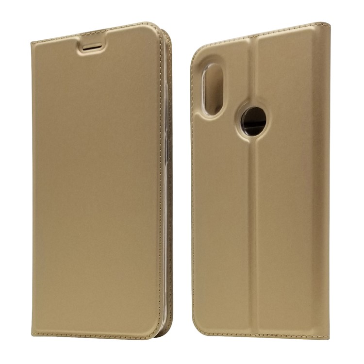 Custodia In Pelle Autoassorbita Con Custodia In Pelle Per Xiaomi Redmi Note 6 Pro - Oro-1