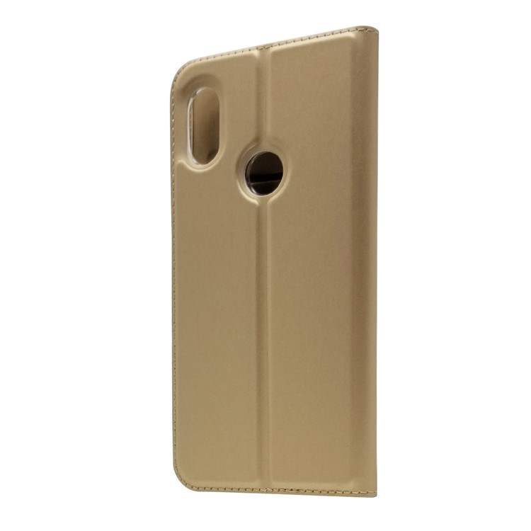 Custodia In Pelle Autoassorbita Con Custodia In Pelle Per Xiaomi Redmi Note 6 Pro - Oro-3