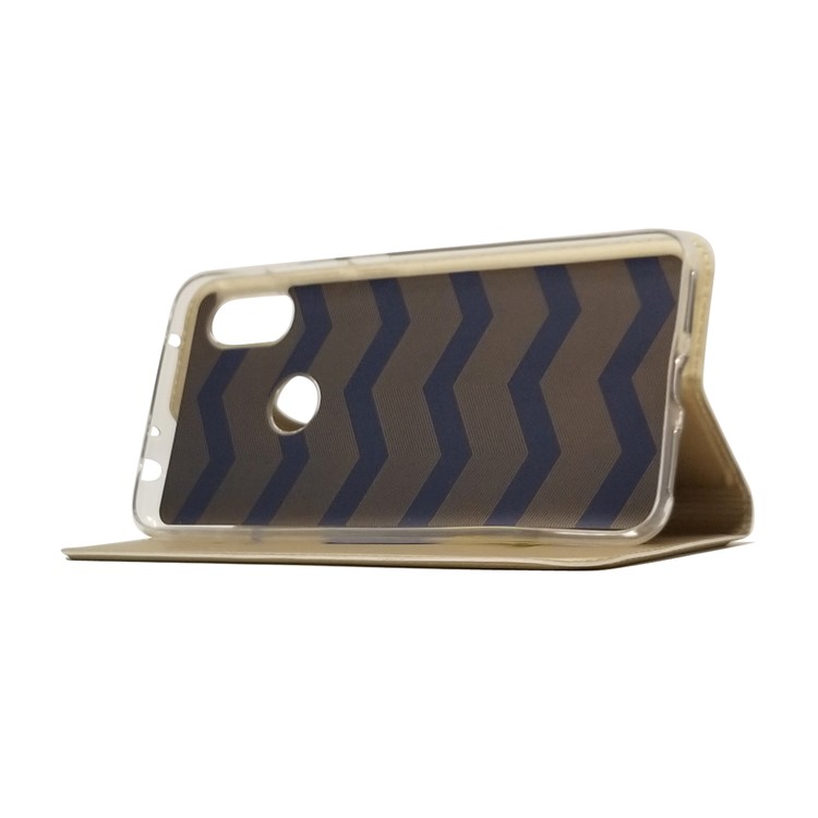 Custodia In Pelle Autoassorbita Con Custodia In Pelle Per Xiaomi Redmi Note 6 Pro - Oro-6
