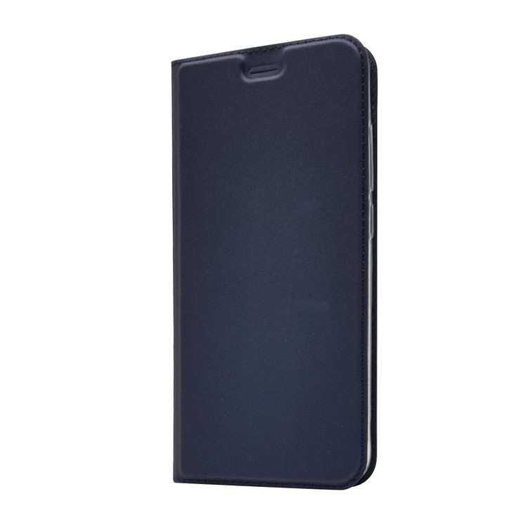 Étui En Cuir Avec Pochette Auto-absorbante Pour Xiaomi Redmi Note 6 Pro - Bleu Foncé-3