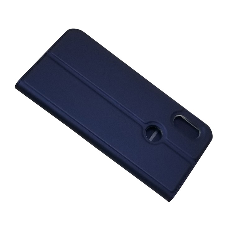 Étui En Cuir Avec Pochette Auto-absorbante Pour Xiaomi Redmi Note 6 Pro - Bleu Foncé-8