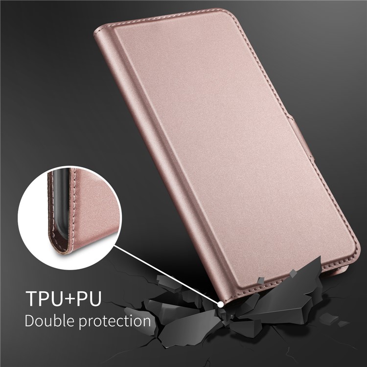 Magnetic Adsorption Leather Flip Stand Case with Card Slot for Xiaomi Mi 8 Lite / Mi 8 Youth (Mi 8X) - Rose Gold-5