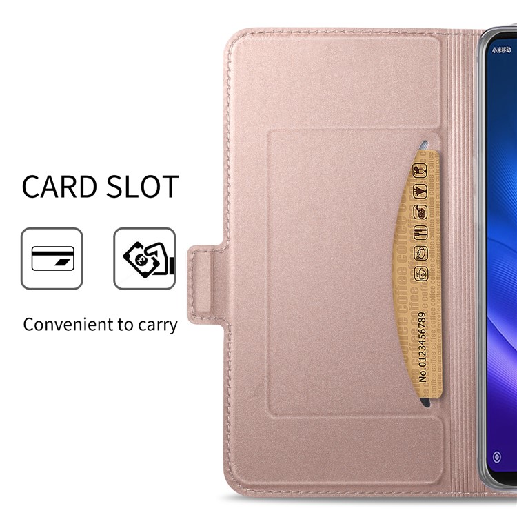 Magnetic Adsorption Leather Flip Stand Case with Card Slot for Xiaomi Mi 8 Lite / Mi 8 Youth (Mi 8X) - Rose Gold-6