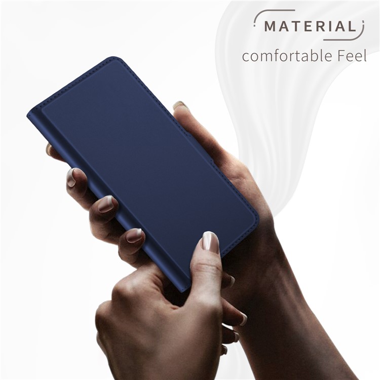 Magnetic Adsorption Leather Flip Stand Protective Case with Card Holder for Xiaomi Mi 8 Lite / Mi 8 Youth (Mi 8X) - Dark Blue-2