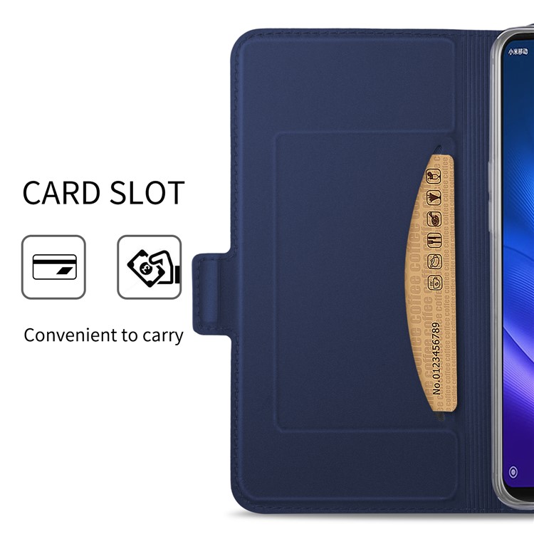 Magnetic Adsorption Leather Flip Stand Protective Case with Card Holder for Xiaomi Mi 8 Lite / Mi 8 Youth (Mi 8X) - Dark Blue-6