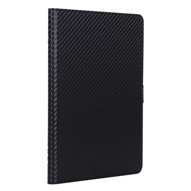 WY-1595A Carbon Fiber Texture PU Leather Stand Case for Xiaomi Mi Pad 4 Plus - Black-7