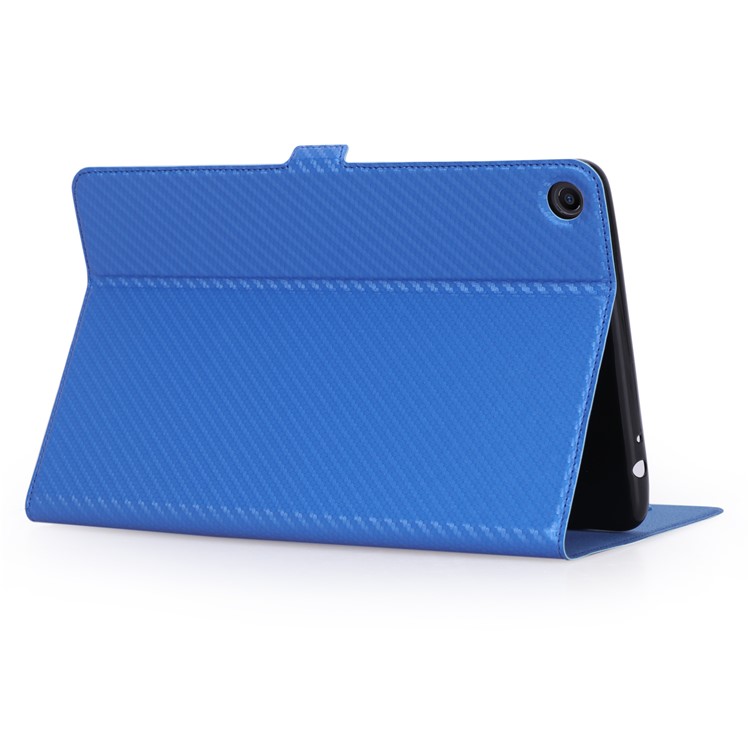 WY-1595A Carbon Fiber Texture PU Leather Tablet Casing for Xiaomi Mi Pad 4 Plus - Blue-20