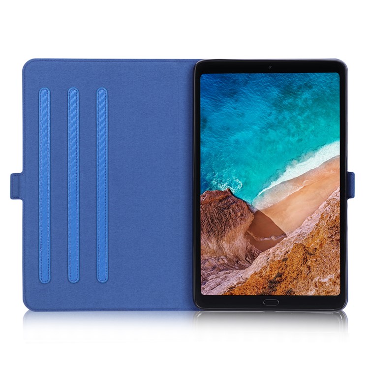 WY-1595A Carbon Fiber Texture PU Leather Tablet Casing for Xiaomi Mi Pad 4 Plus - Blue-8