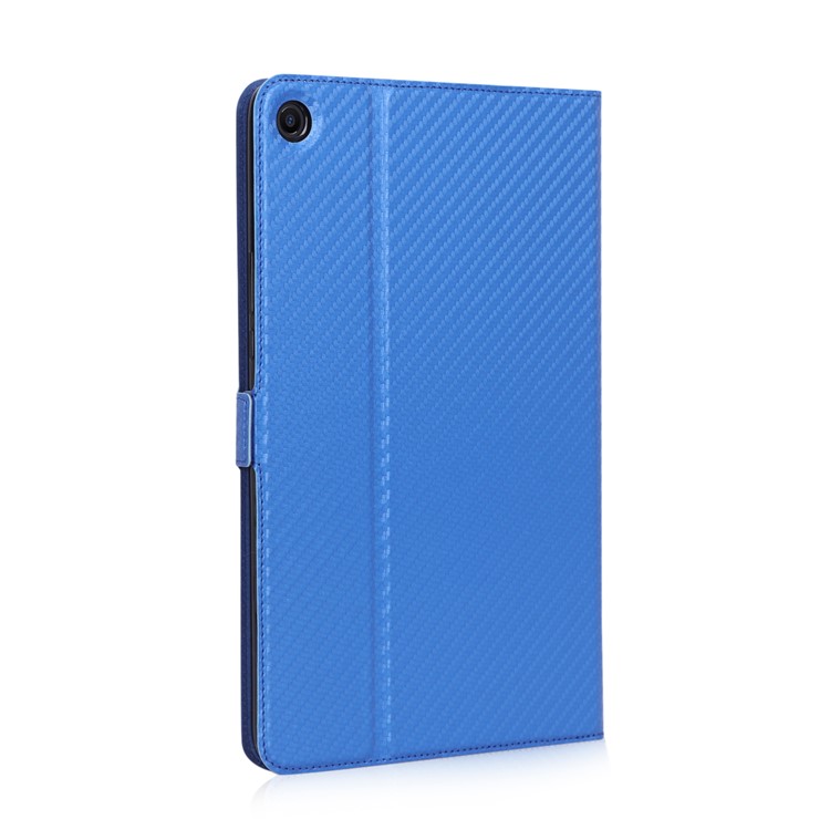 WY-1595A Carbon Fiber Texture PU Leather Tablet Casing for Xiaomi Mi Pad 4 Plus - Blue-13