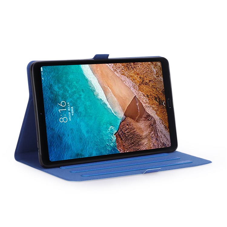 WY-1595A Carbon Fiber Texture PU Leather Tablet Casing for Xiaomi Mi Pad 4 Plus - Blue-16