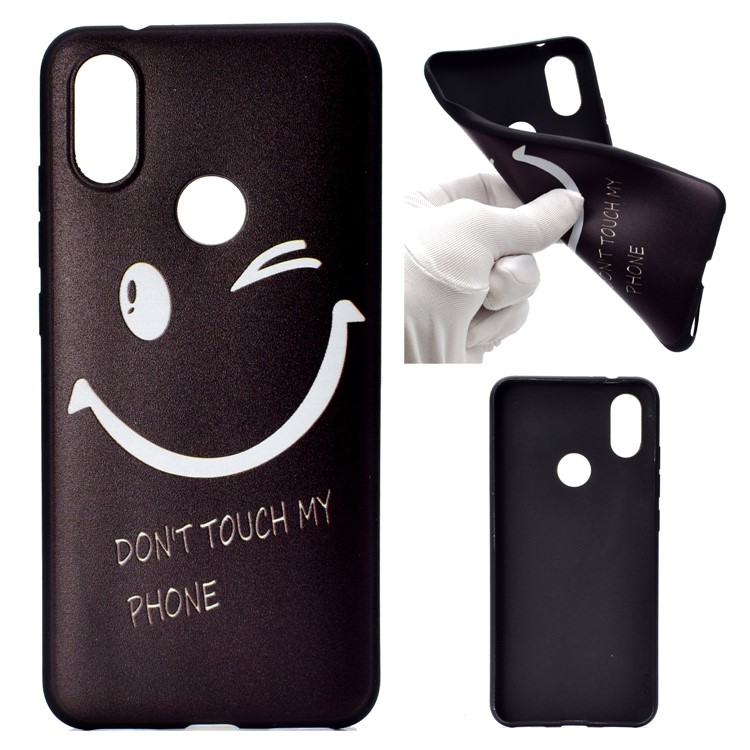 Pattern Printing Soft TPU Mobile Case for Xiaomi Mi A2 Lite / Redmi 6 Pro - Smiling Face-1