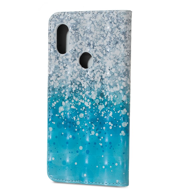 Light Spot Decor Patterned Embossed PU Leather Wallet Case for Xiaomi Redmi Note 6 Pro - Dot-4