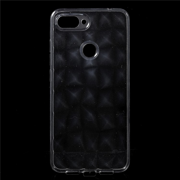 3D Diamond Texture TPU Cover for Xiaomi Mi 8 Lite / Mi 8 Youth (Mi 8X) - Transparent-1
