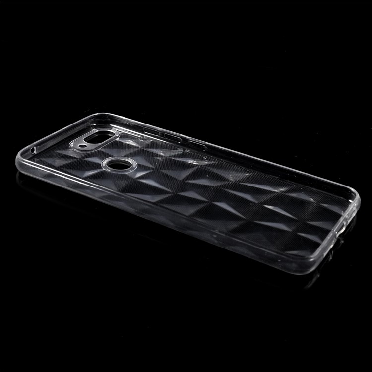 3D Diamond Texture TPU Cover for Xiaomi Mi 8 Lite / Mi 8 Youth (Mi 8X) - Transparent-4