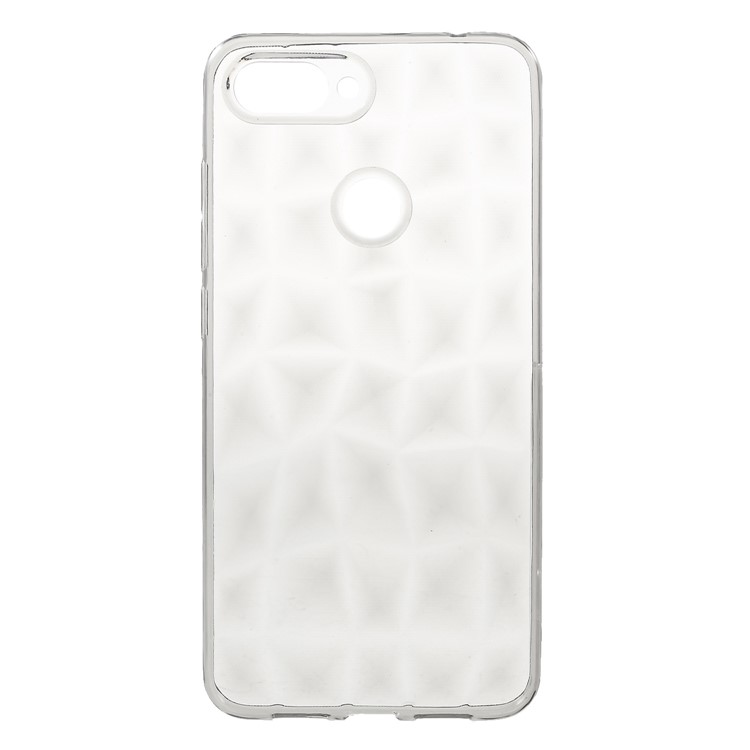 3D Diamond Texture TPU Casing for Xiaomi Mi 8 Lite / Mi 8 Youth (Mi 8X) - Grey-1