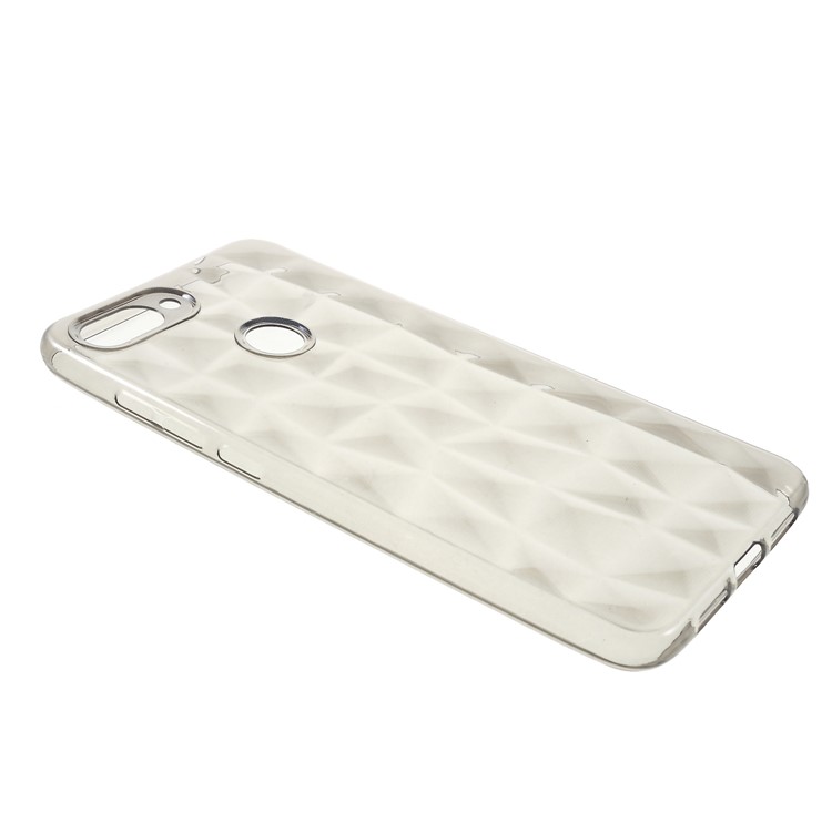 3D Diamond Texture TPU Casing for Xiaomi Mi 8 Lite / Mi 8 Youth (Mi 8X) - Grey-2