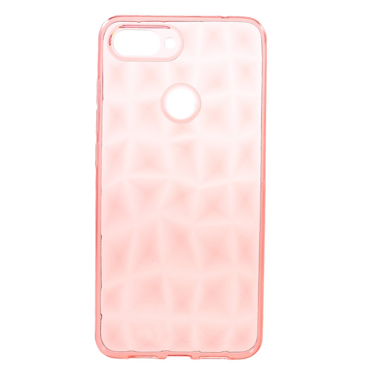 3D Diamond Texture TPU Back Case for Xiaomi Mi 8 Lite / Mi 8 Youth (Mi 8X) - Rose-1