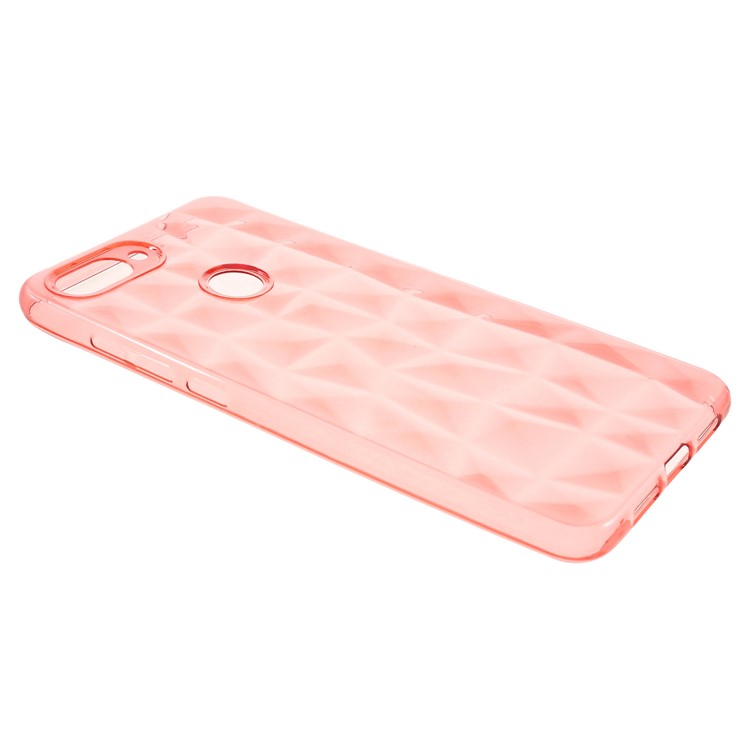 3D Diamond Texture TPU Back Case for Xiaomi Mi 8 Lite / Mi 8 Youth (Mi 8X) - Rose-2