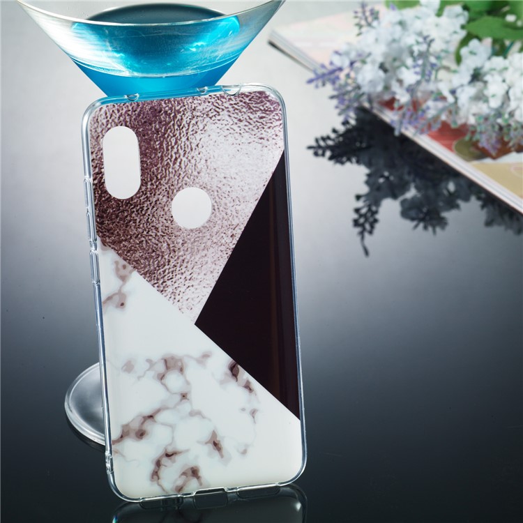 Marble Pattern IMD TPU Case for Xiaomi Redmi Note 6 Pro - Style B-5