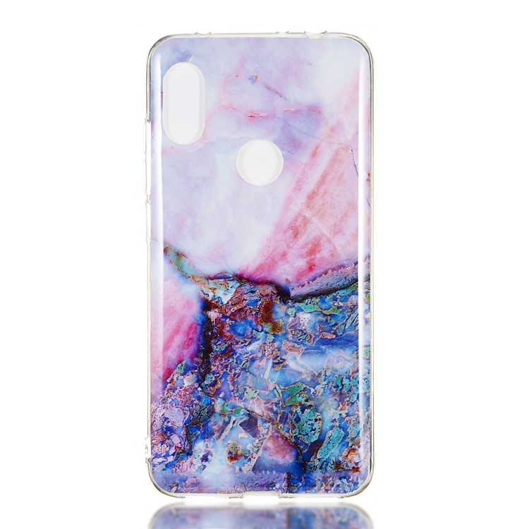 Marble Pattern IMD TPU Case Phone Cover for Xiaomi Redmi Note 6 Pro - Style H-2