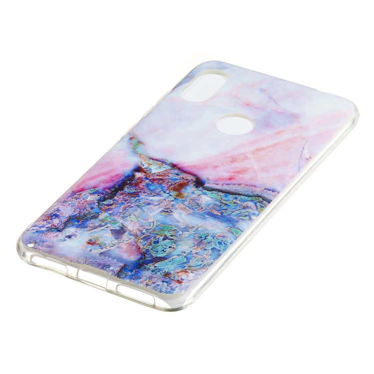Marble Pattern IMD TPU Case Phone Cover for Xiaomi Redmi Note 6 Pro - Style H-3