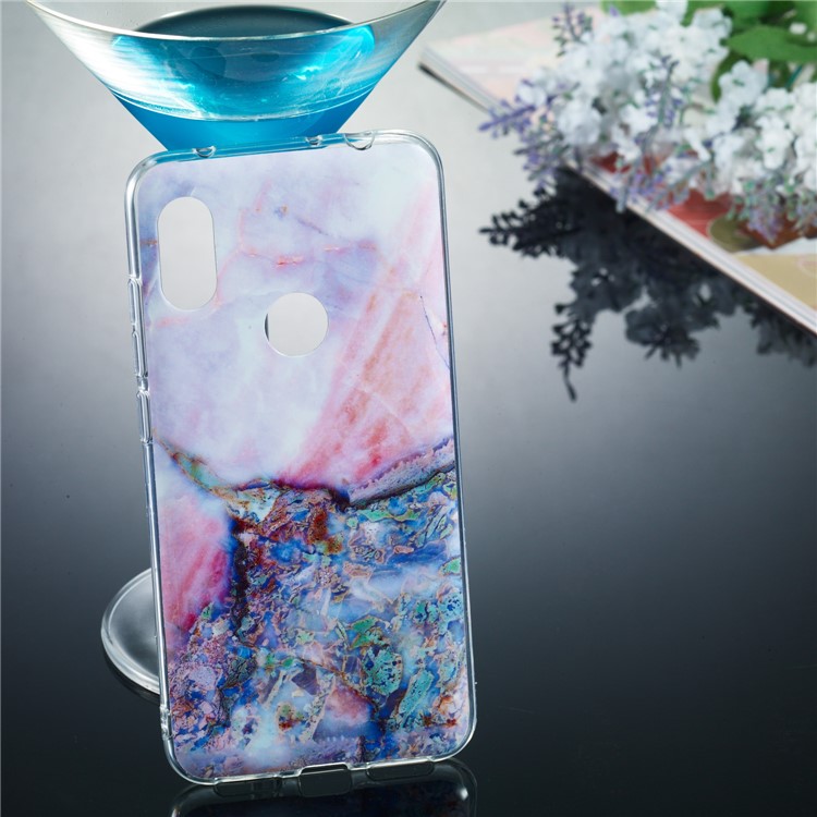 Marble Pattern IMD TPU Case Phone Cover for Xiaomi Redmi Note 6 Pro - Style H-5