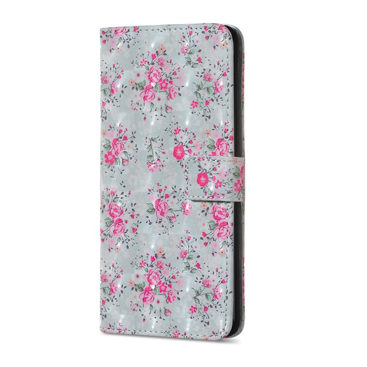 Embossing Pattern PU Leather Protective Shell for Xiaomi Redmi Note 5 Pro (Dual Camera) / Redmi Note 5 (China) - Vivid Flowers-3