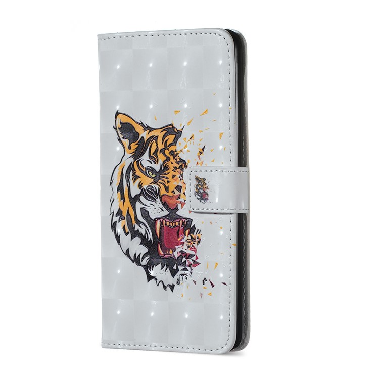 Embossing Pattern PU Leather Protective Flip Cover for Xiaomi Redmi Note 5 Pro (Dual Camera) / Redmi Note 5 (China) - Tiger-3