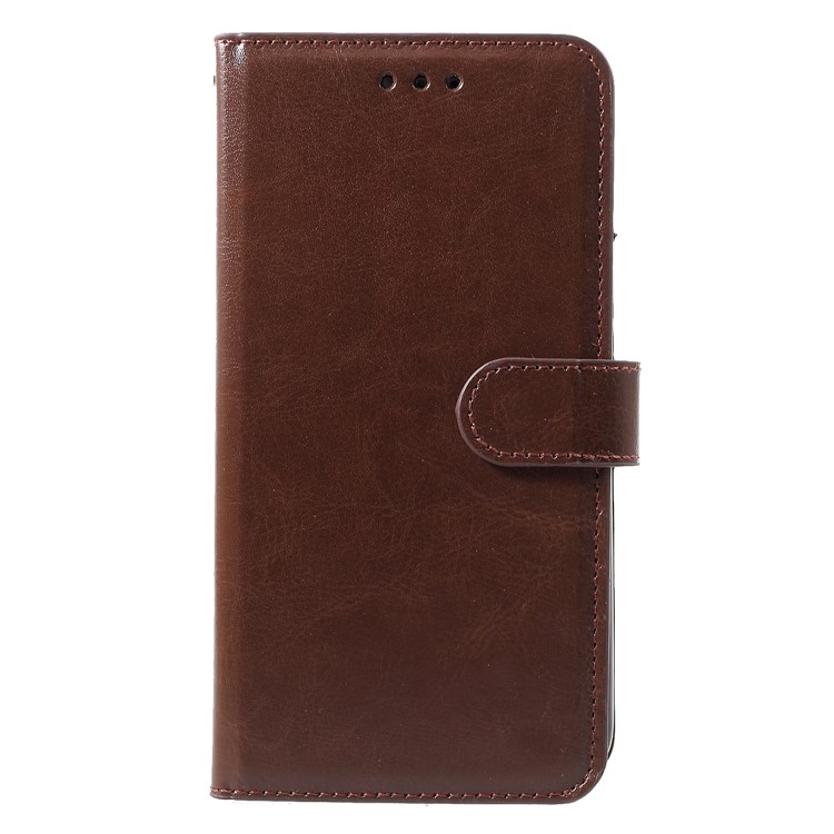 5 Card Slots Leather Wallet Shell for Xiaomi Redmi Note 6 Pro - Brown-1