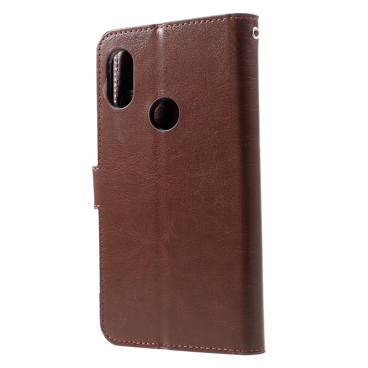 5 Card Slots Leather Wallet Shell for Xiaomi Redmi Note 6 Pro - Brown-2