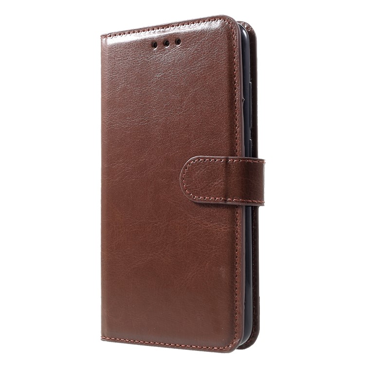 5 Card Slots Leather Wallet Shell for Xiaomi Redmi Note 6 Pro - Brown-3