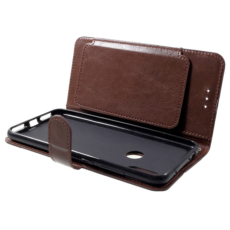 5 Card Slots Leather Wallet Shell for Xiaomi Redmi Note 6 Pro - Brown-5