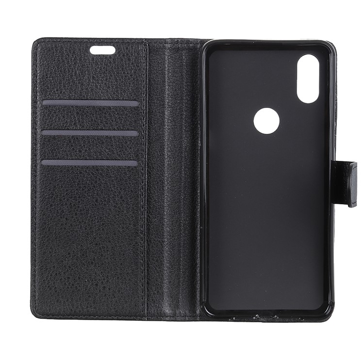 For Xiaomi Mi Mix 3 Litchi Skin PU Leather Wallet Case - Black-5