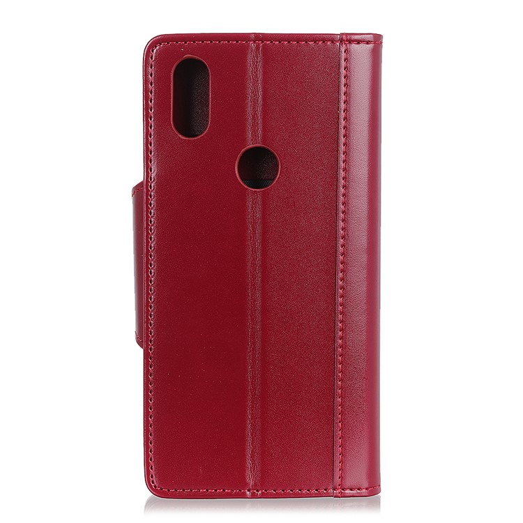 3 Card Slots Leather Stand Phone Casing for Xiaomi Mi Mix 3 - Red-3