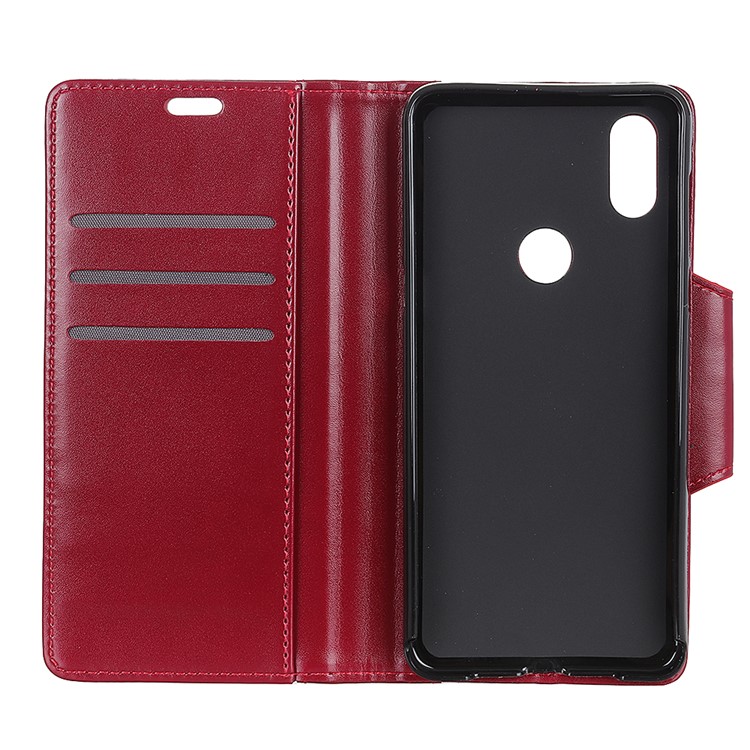 3 Card Slots Leather Stand Phone Casing for Xiaomi Mi Mix 3 - Red-4
