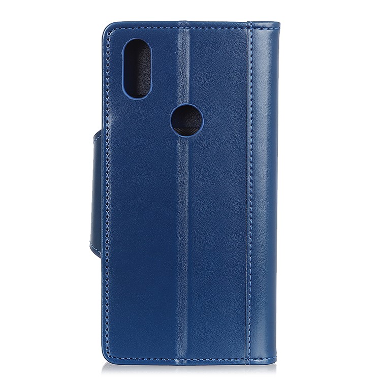 3 Card Slots Leather Mobile Phone Cover for Xiaomi Mi Mix 3 - Blue-3
