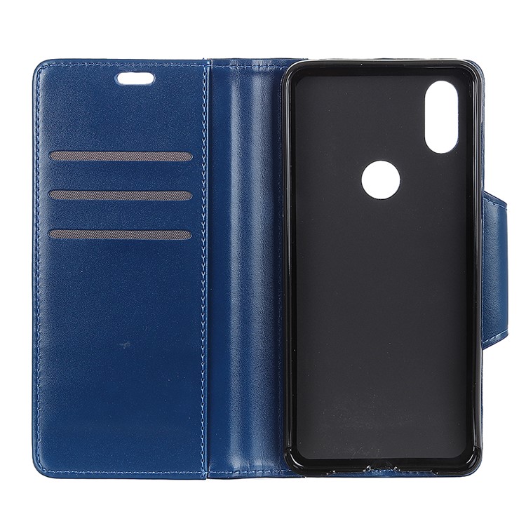 3 Card Slots Leather Mobile Phone Cover for Xiaomi Mi Mix 3 - Blue-6