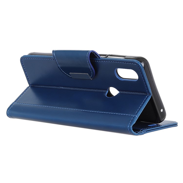 3 Card Slots Leather Mobile Phone Cover for Xiaomi Mi Mix 3 - Blue-7