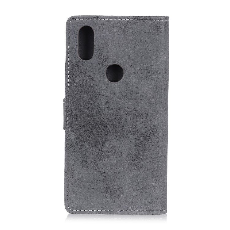 Vintage Style Wallet PU Leather Stand Flip Case for Xiaomi Mi Mix 3 / Mix 3 5G - Grey-4