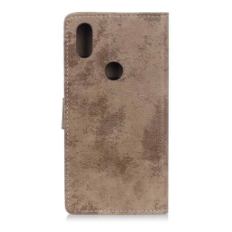 Vintage Style Wallet PU Leather Stand Phone Casing for Xiaomi Mi Mix 3 - Khaki-4