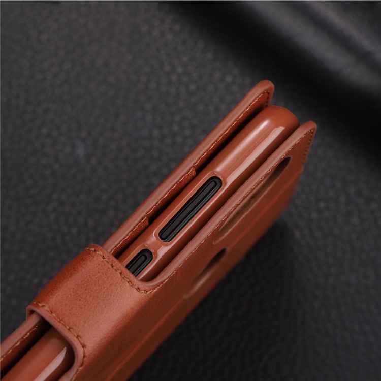 AZNS Leather Stand Casing with Card Slots for Xiaomi Mi A2 Lite / Redmi 6 Pro - Brown-6