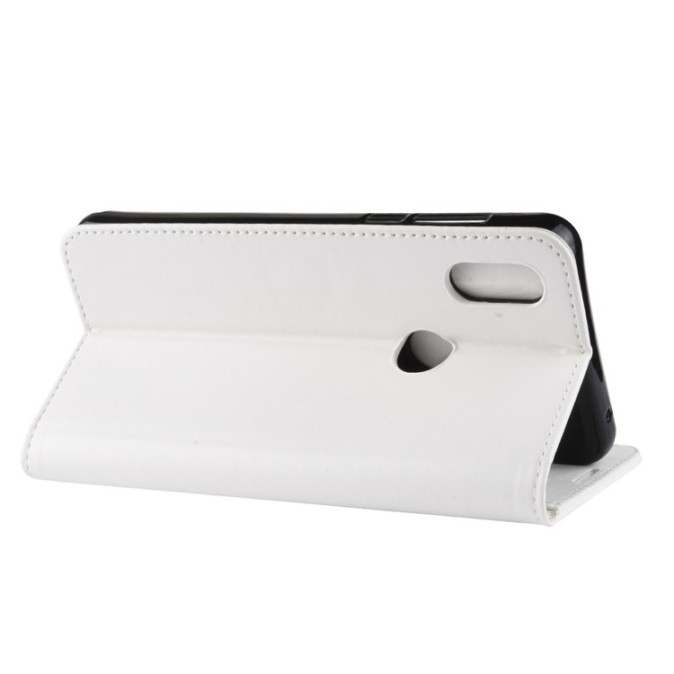 Crazy Horse Wallet Leather Stand Cover for Xiaomi Mi Mix 3 - White-6