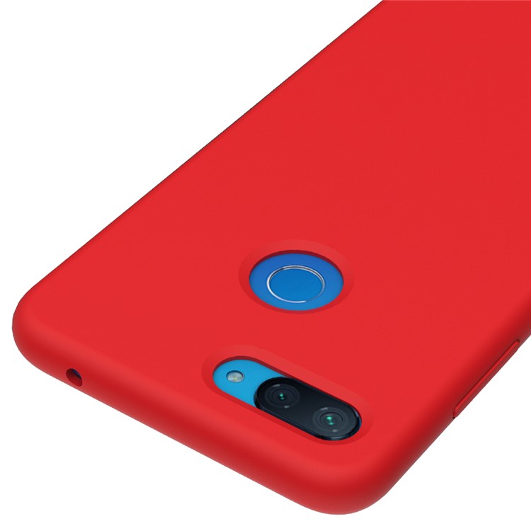 Liquid Silicone Mobile Accessory Shell for Xiaomi Mi 8 Lite / Xiaomi Mi 8 Youth (Mi 8X) - Red-3