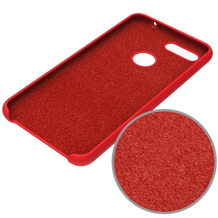 Liquid Silicone Mobile Accessory Shell for Xiaomi Mi 8 Lite / Xiaomi Mi 8 Youth (Mi 8X) - Red-4