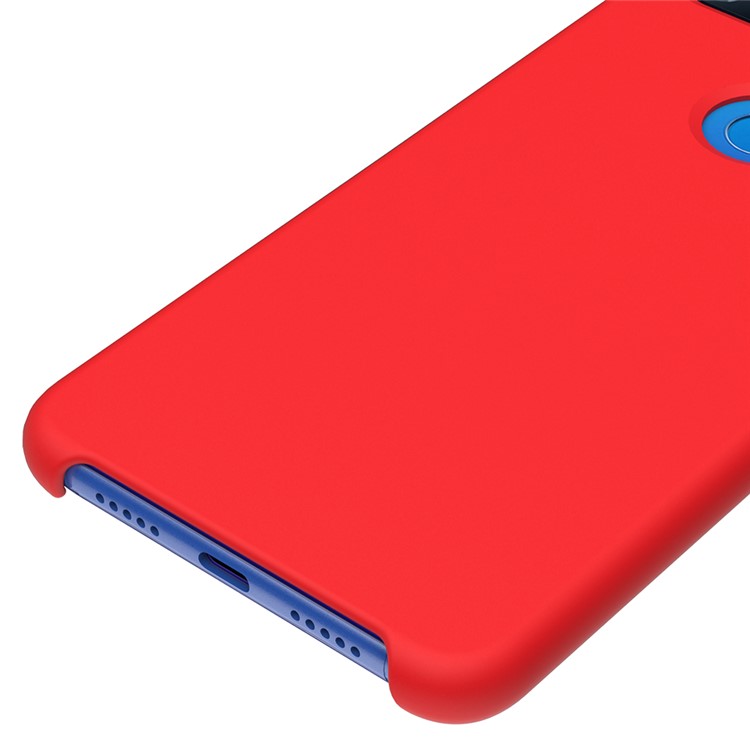 Liquid Silicone Mobile Accessory Shell for Xiaomi Mi 8 Lite / Xiaomi Mi 8 Youth (Mi 8X) - Red-5